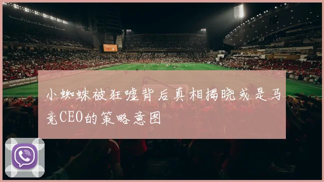 小蜘蛛被狂嘘背后真相揭晓或是马竞CEO的策略意图